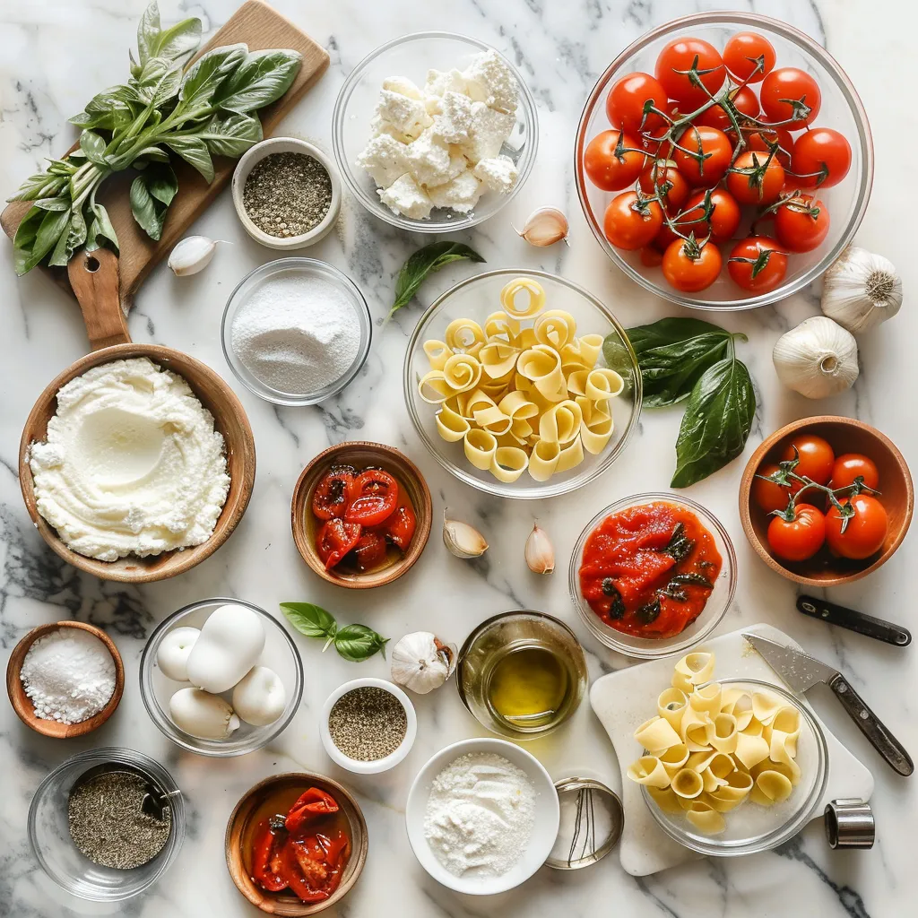 Amazing Roasted Tomato and Garlic Ricotta Pasta Delight Zesty ingredients