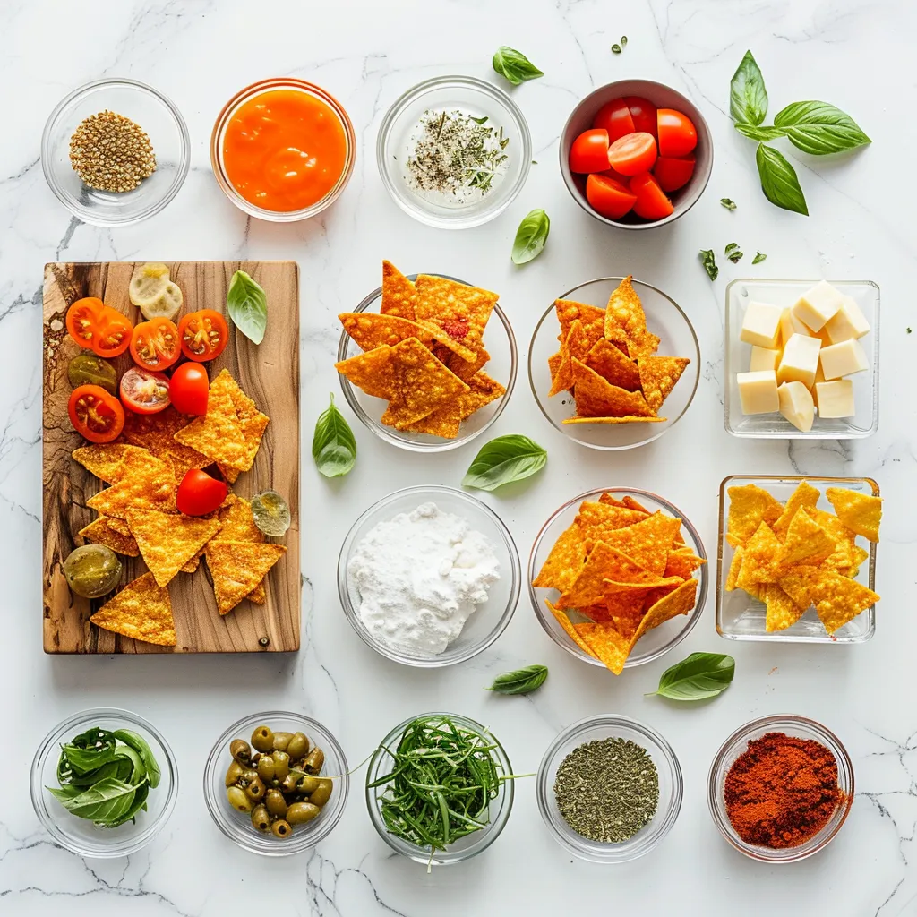 Fried Cheese Stuffed Doritos Flavorful ingredients