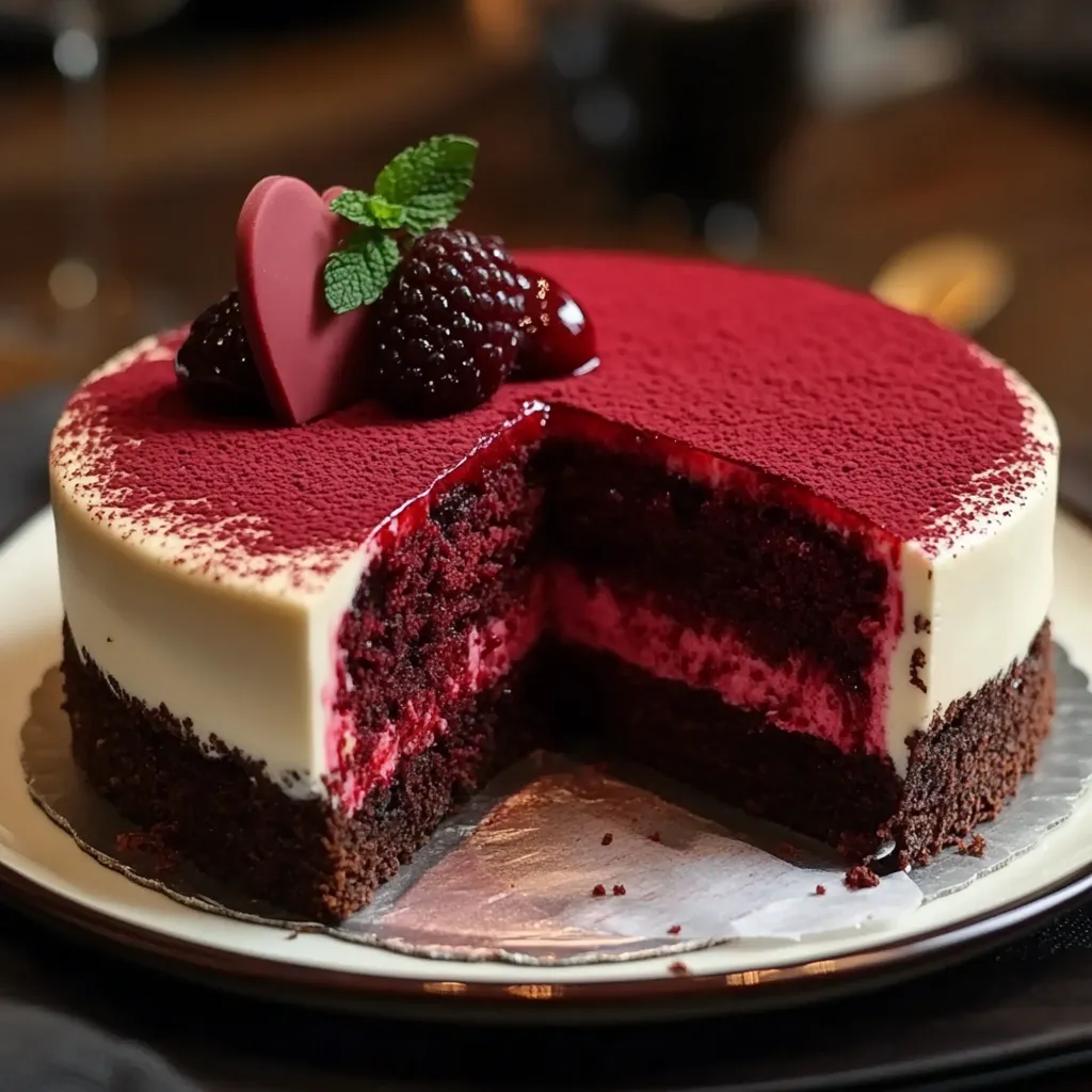 Valentine’s Day Red Velvet Cheesecake