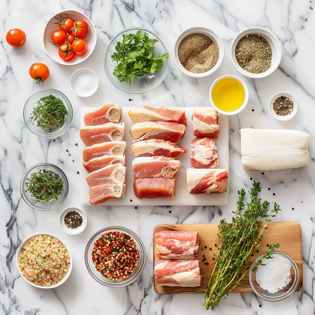 Zesty Air Fryer Crispy Pork Belly Recipe ingredients