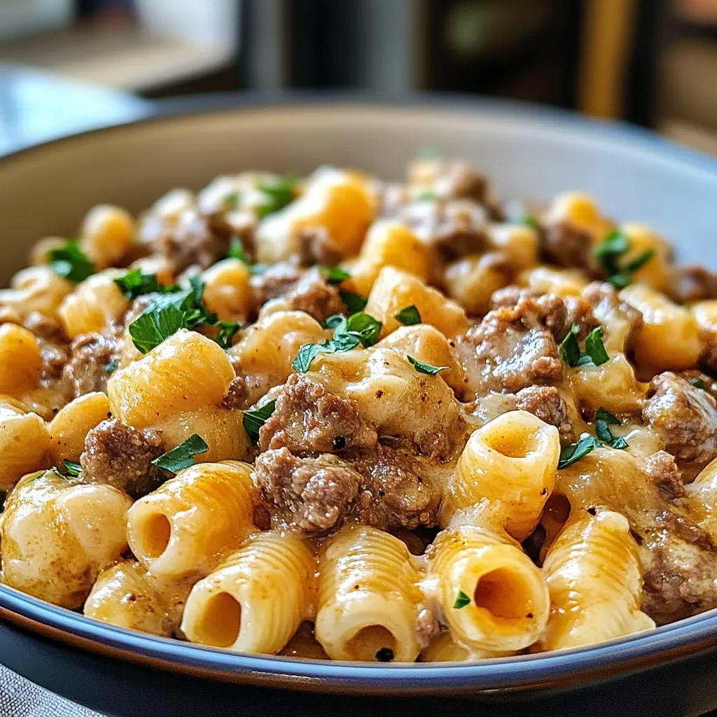 Creamy Beef and Shells Recipe for Dinner