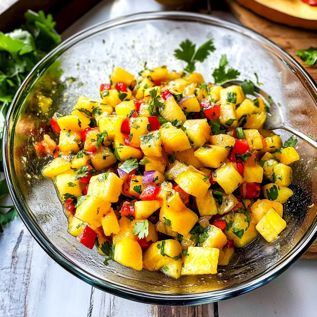 Mango and Pineapple Salsa Delectable