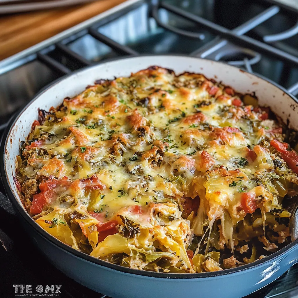 One-Skillet Stuffed Cabbage Casserole