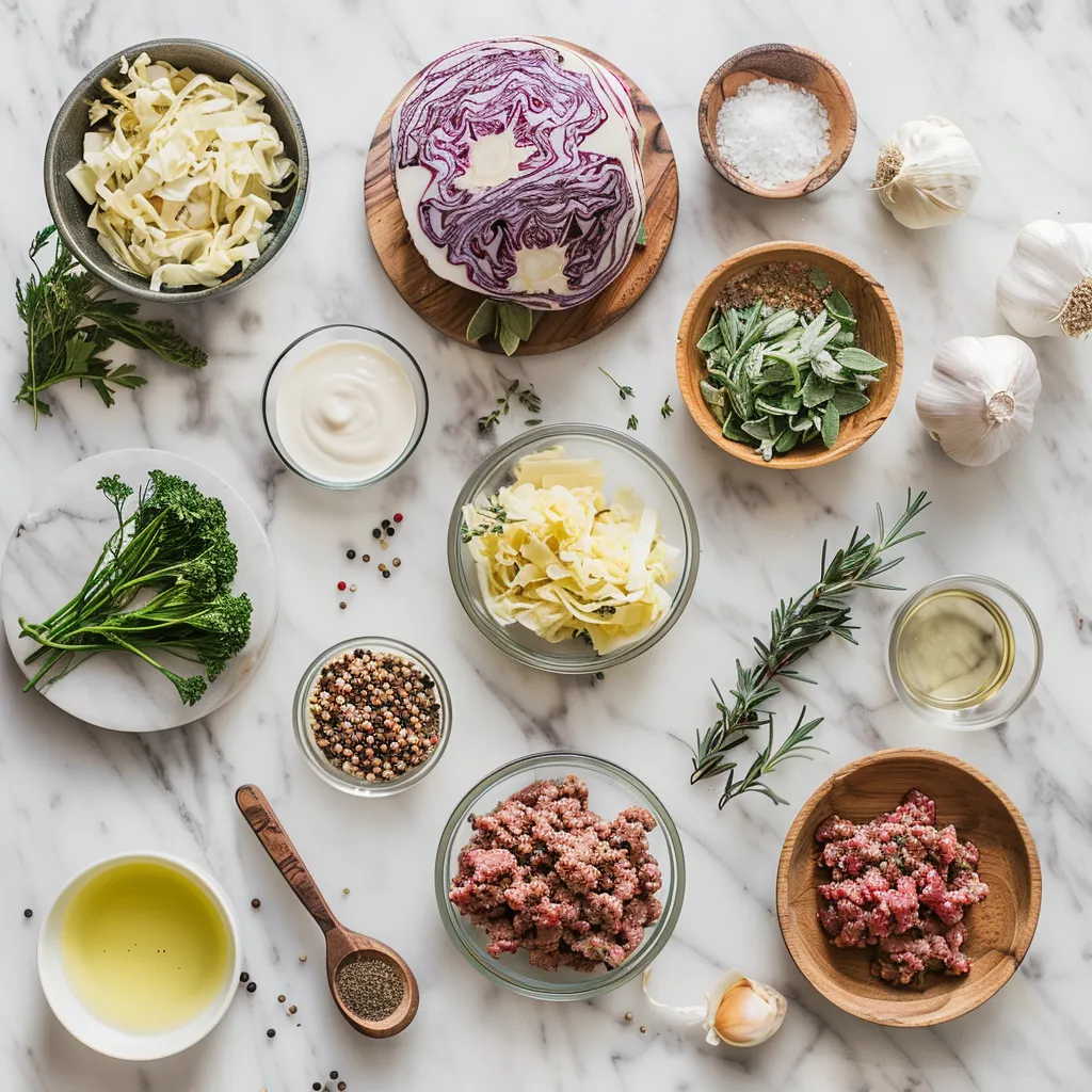 Savory Ground Beef and Cabbage – Comfort Food Delight ingredients