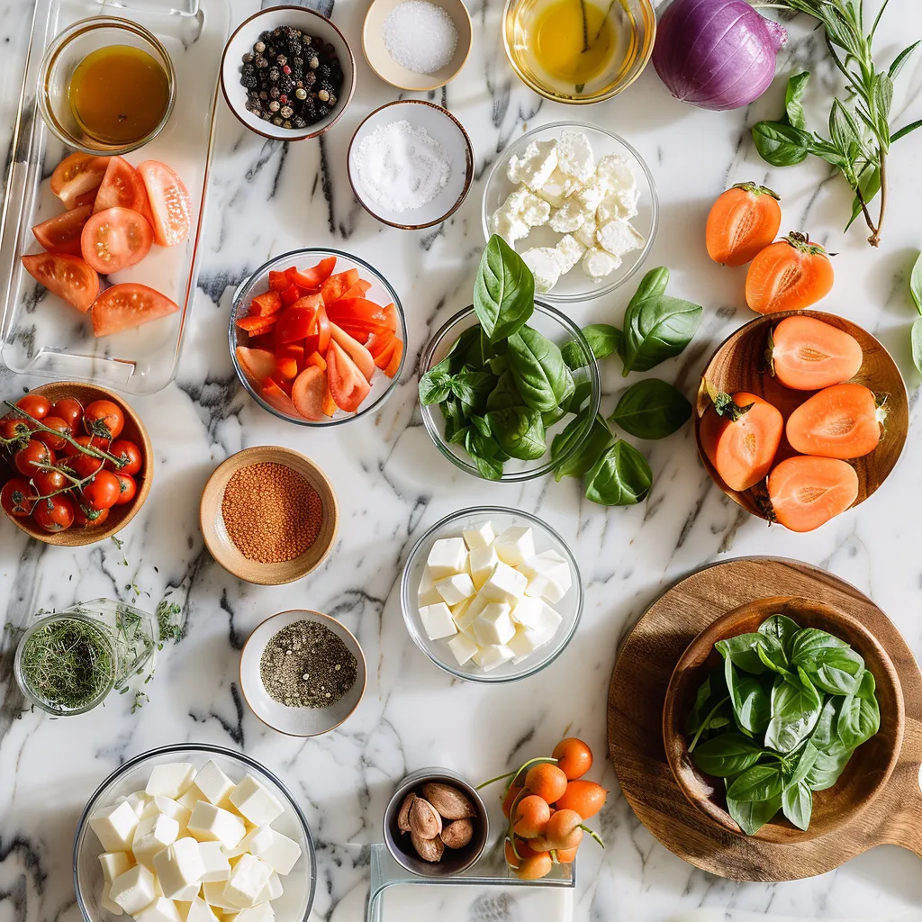Savory Summer Fruit Salad ingredients