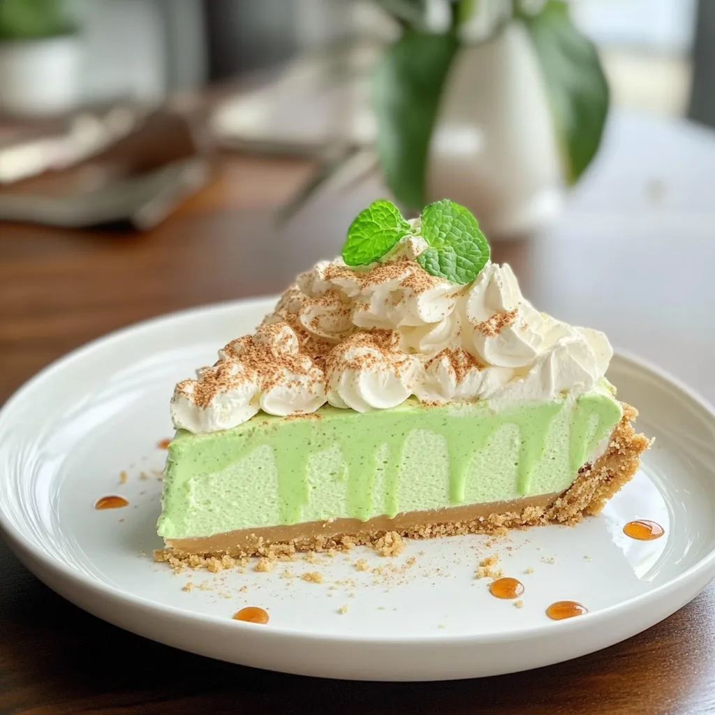 Shamrock Mint Milkshake Pie