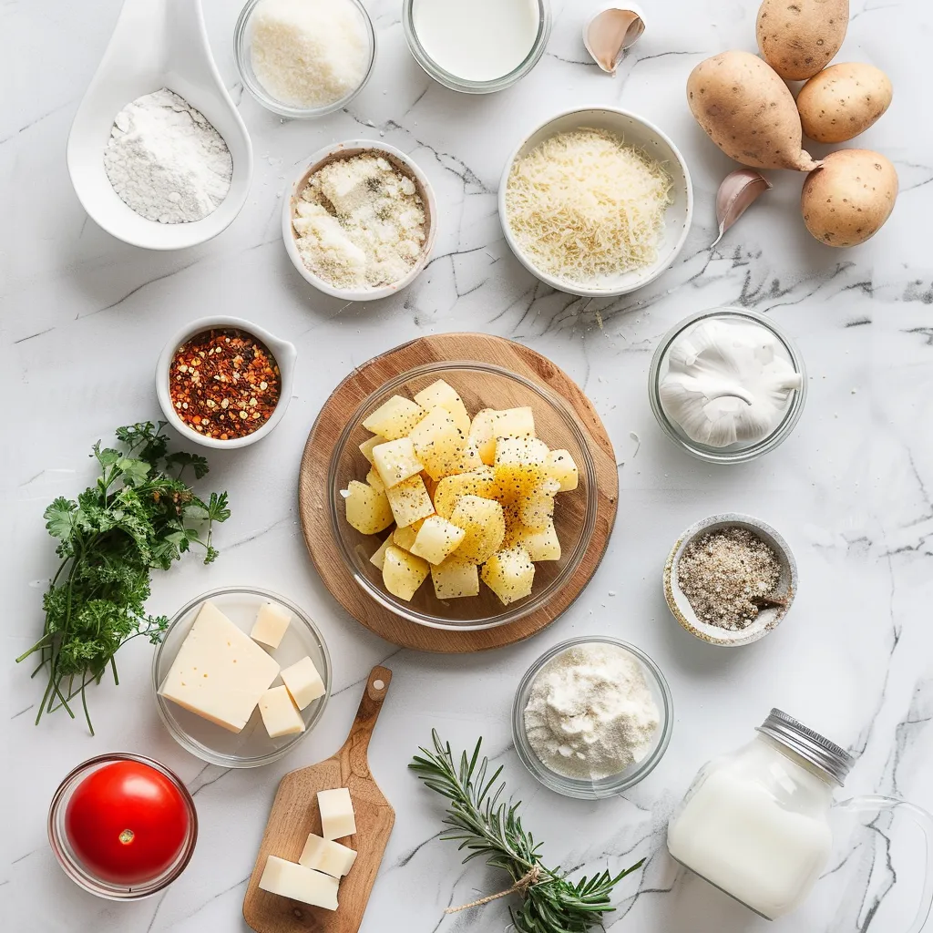 Tasty Air Fryer Baked Garlic Parmesan Potatoes – Effortless & Fun! Yummy ingredients