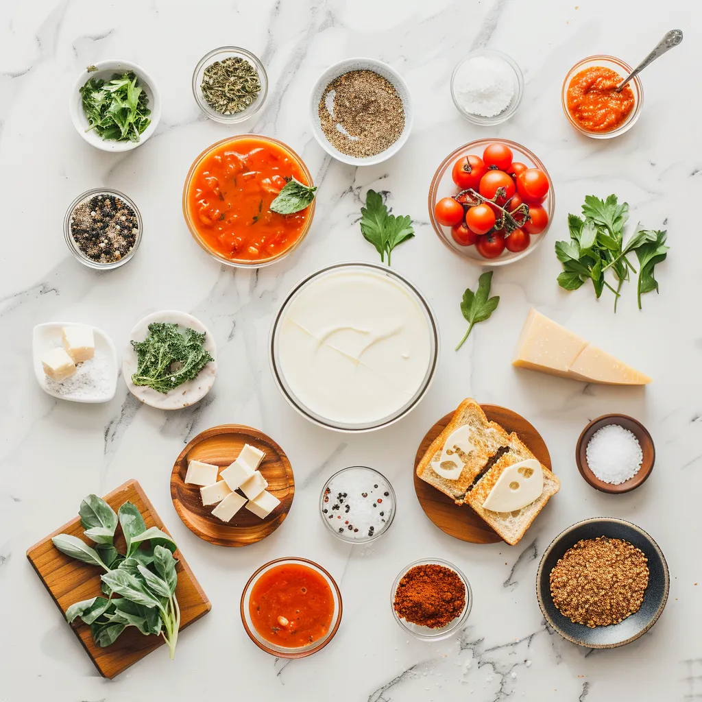 Ultimate Grilled Cheese and Tomato Soup Recipe Delight ingredients