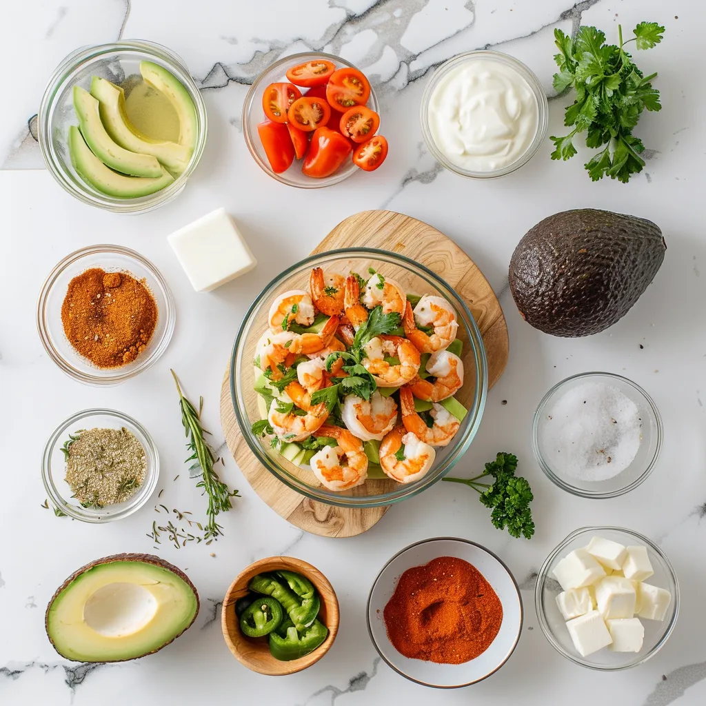 Zesty Grilled Shrimp Bowl with Avocado for a Light Delight ingredients