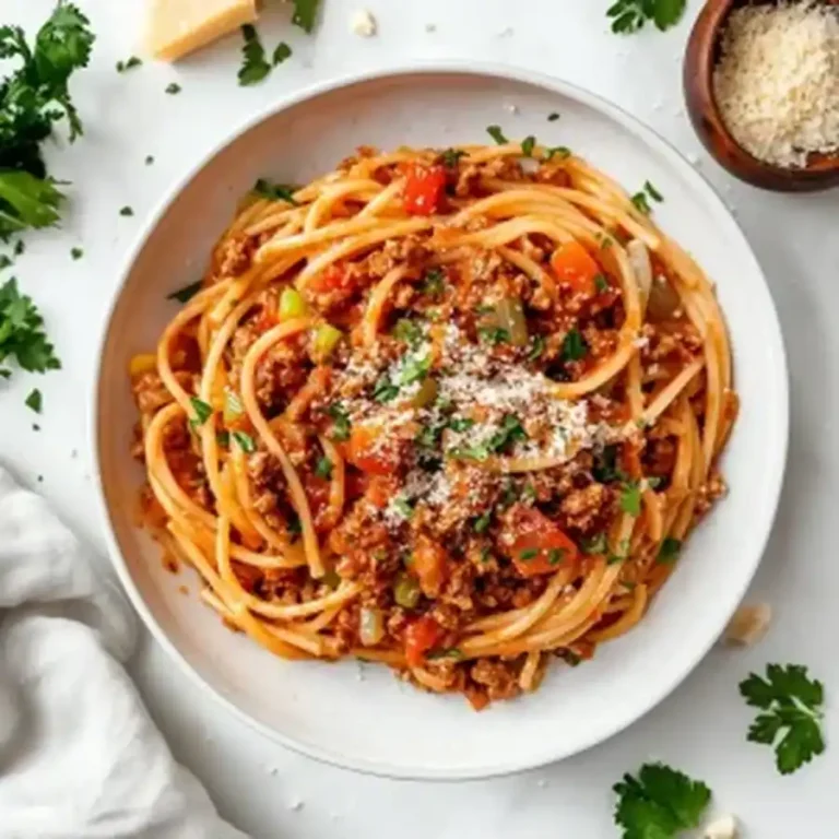 Easy Healthy Turkey Bolognese Spaghetti - Hearty Dinner