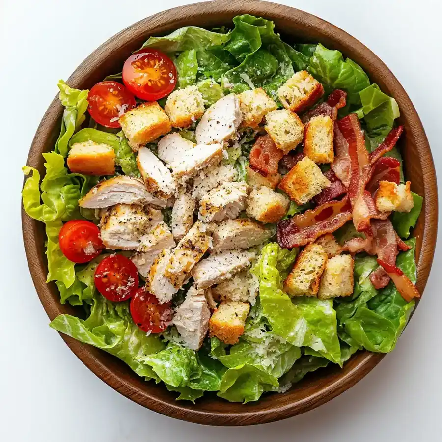 Healthy Turkey Caesar Salad - Fresh & Delicious