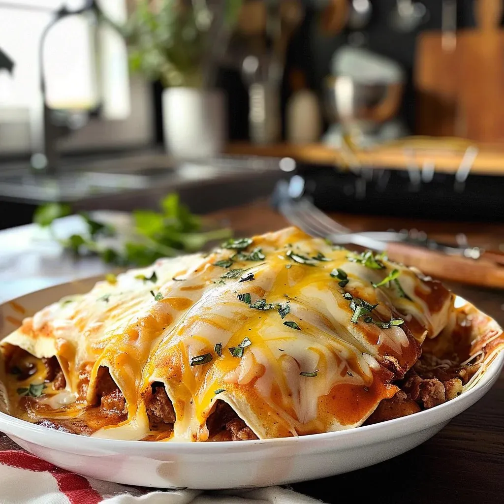 Easy 5 Ingredient Beef Enchiladas Recipe