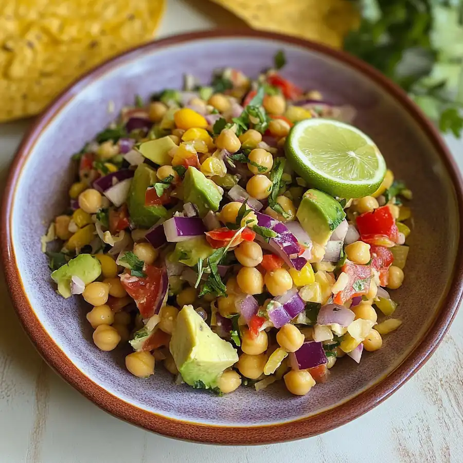 Golden Vibrant Easy Chickpea Salad – Fresh Delight in Minutes —