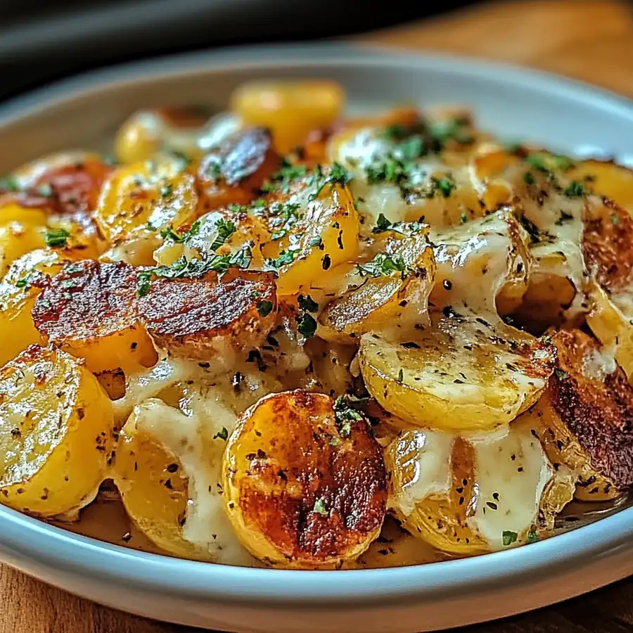 Make This Amazing Garlic Parmesan Chicken Potatoes - A Crispy, Flavor-Packed