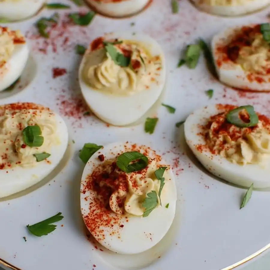 One-Pan Southwestern Greek Yogurt Deviled Eggs: Creamy Party Starter — Less
