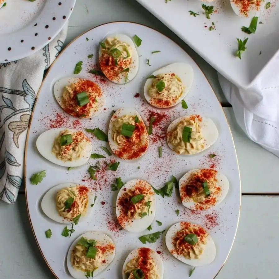 One-Pan Southwestern Greek Yogurt Deviled Eggs: Creamy Party Starter — Less