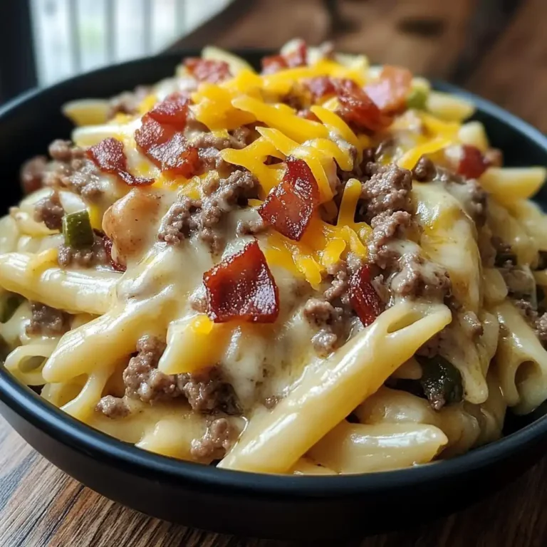 Loaded Bacon Cheeseburger Pasta: Comfort Food in One Plate
