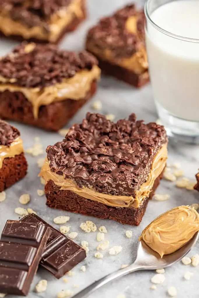 Peanut Butter Crunch Brownies — The Ultimate Gooey Chocolate Treat