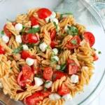 Caprese Pasta: Fresh Tomato & Mozzarella Delight