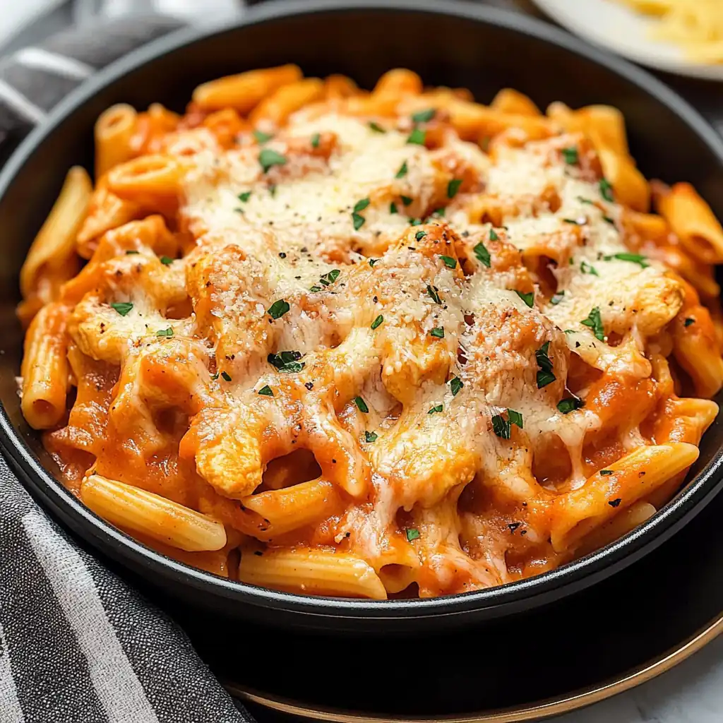 One Pot Chicken Parm Pasta — Pure Comfort in One Pan