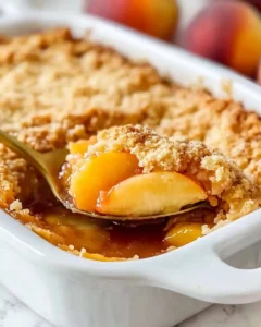 Golden Peach Crumble — The Ultimate Summer Dessert Hack