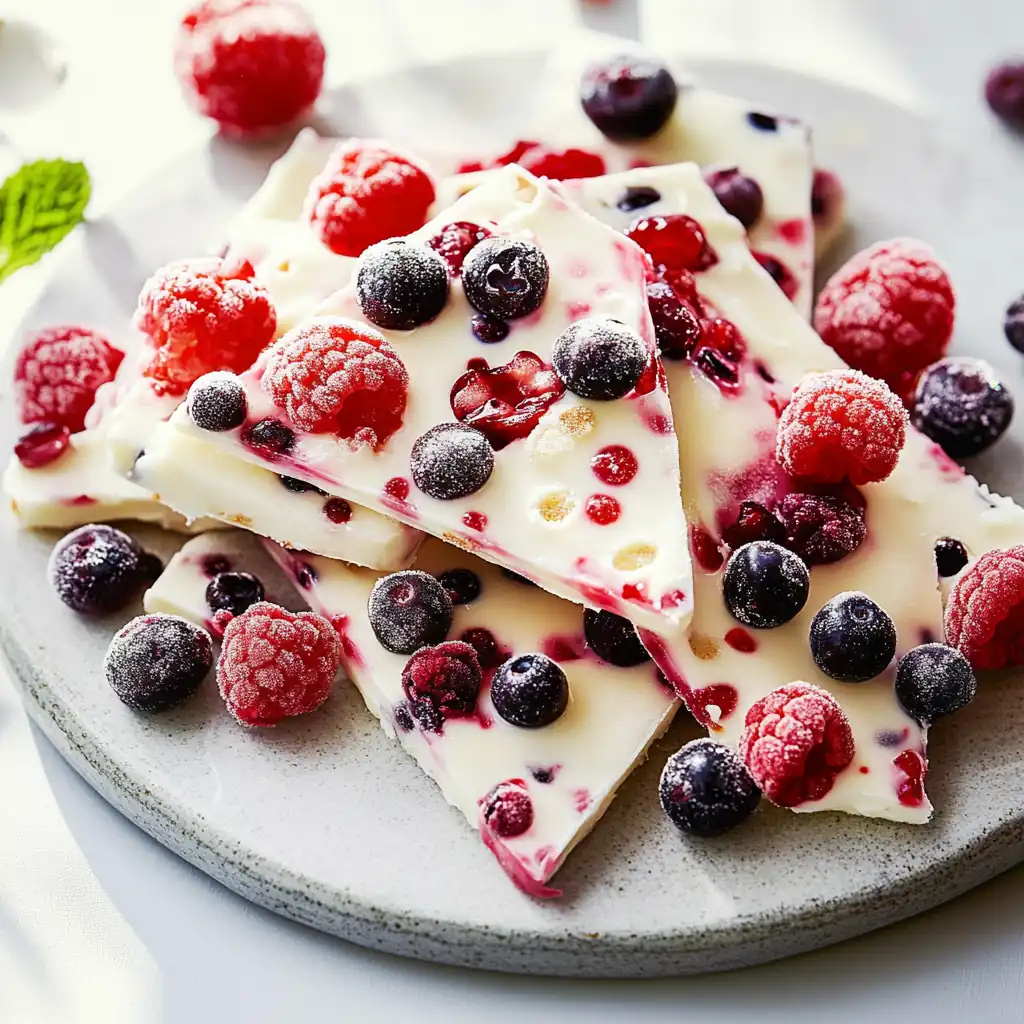 Frozen Yogurt Bark: The Healthiest 3-Ingredient Summer Treat