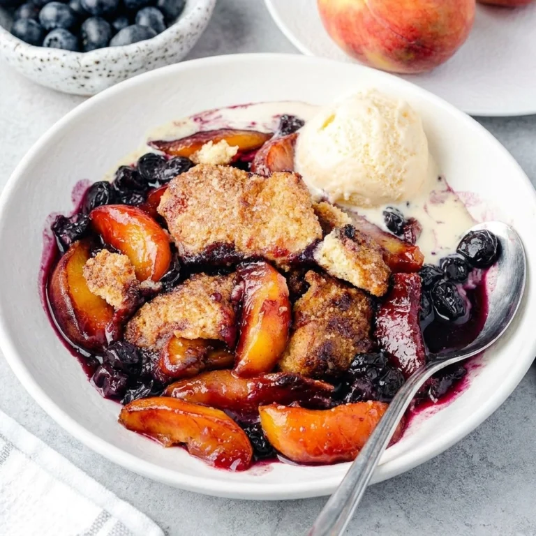 Summer Peach Blueberry Cobbler — The Ultimate Fruit Dessert