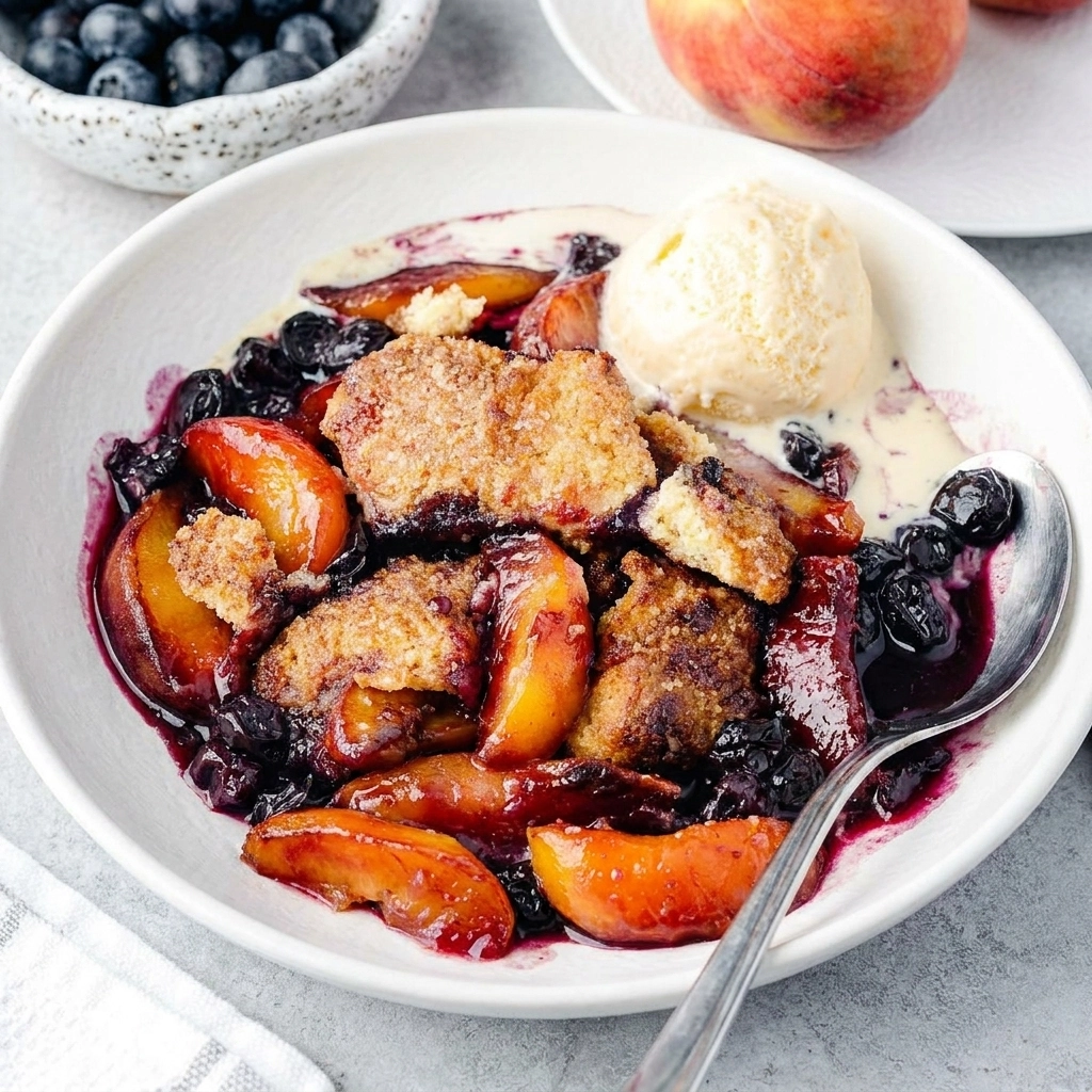 Summer Peach Blueberry Cobbler — The Ultimate Fruit Dessert