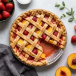 The Ultimate Strawberry Peach Pie: Golden Crust, Jammy Fruit