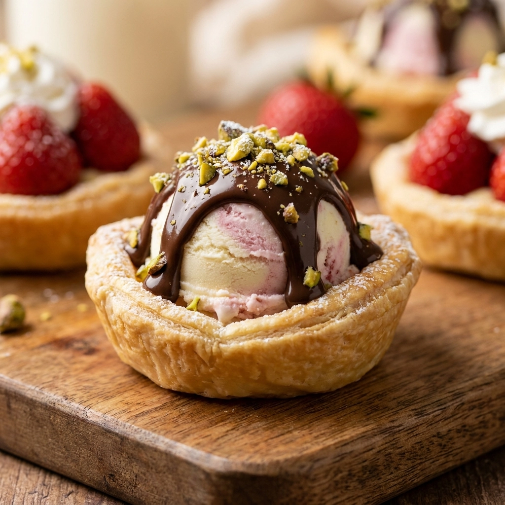 Decadent Chocolate-Covered Strawberry Ice Cream Tarts: Easy Homemade Recipe for Summer Delight | Strawberry Dessert Ideas