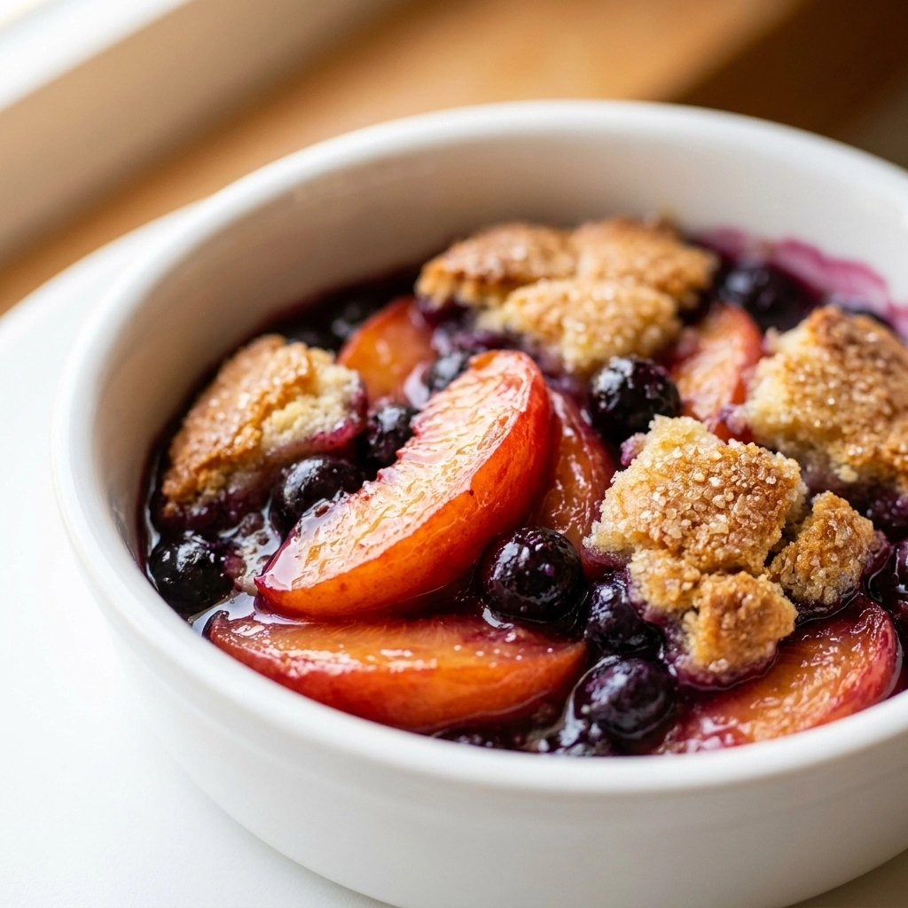 Summer Peach Blueberry Cobbler — The Ultimate Fruit Dessert