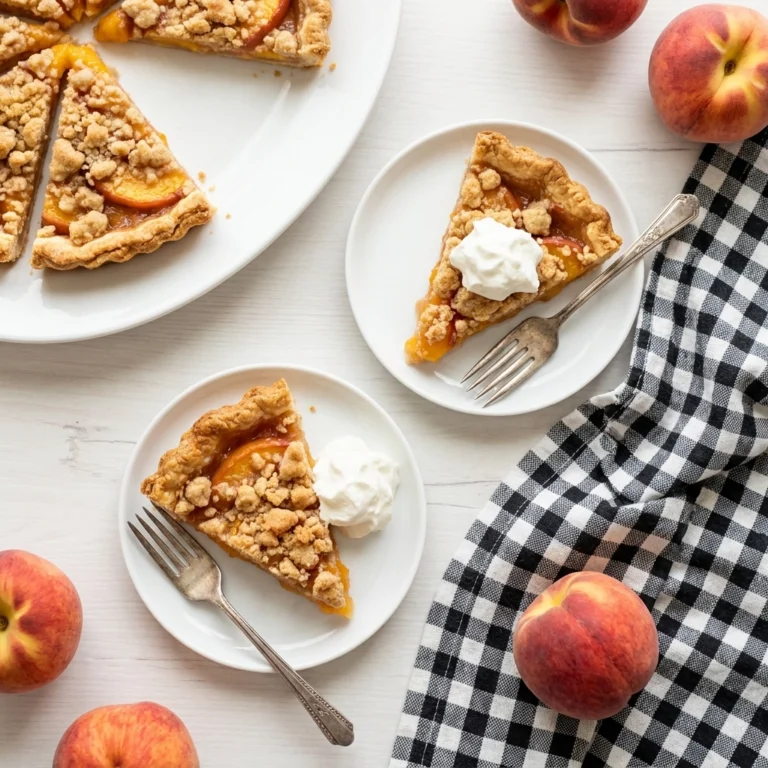 Golden Peach Crumb Tart: A Summer Harvest Celebration | Easy Peach Dessert Recipe