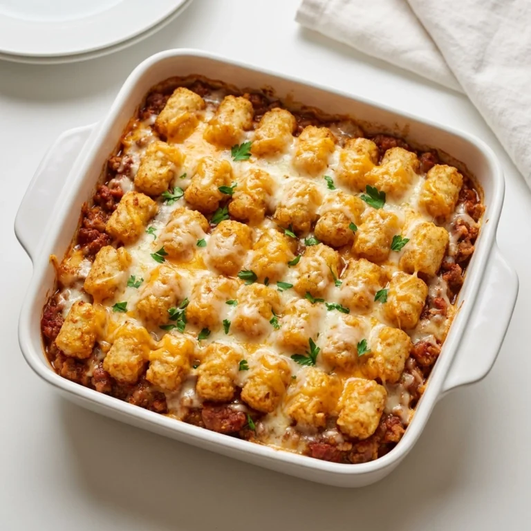 The Ultimate Sloppy Joe Tater Tot Casserole | Easy Family Dinner Recipe