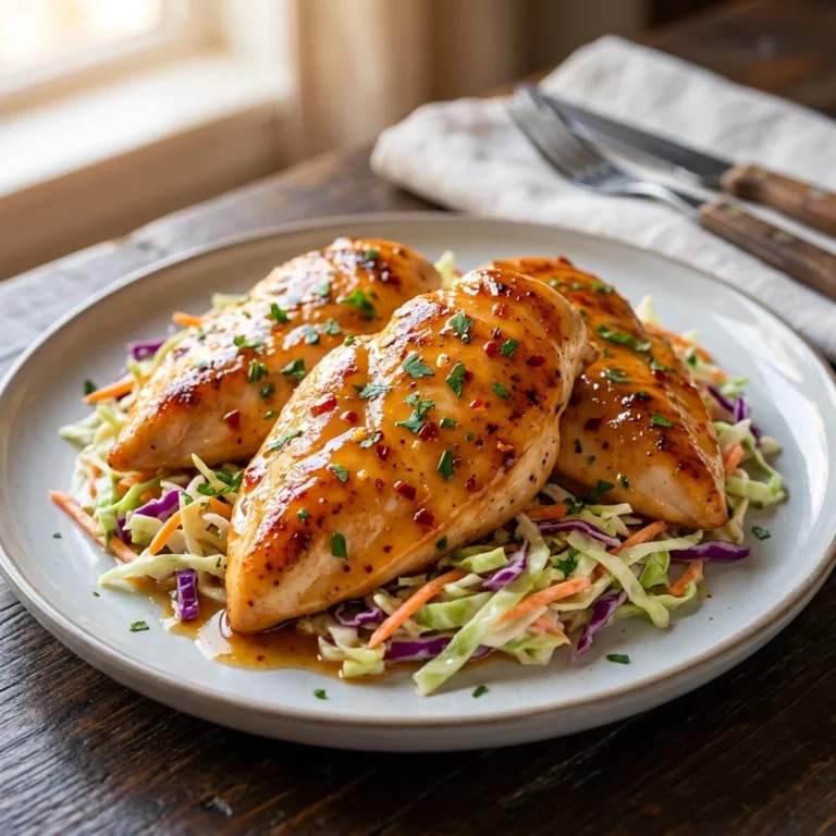 Savory Apple Cider Chicken Recipe – Easy Fall Dinner with Crunchy Slaw | Autumn Meal Idea