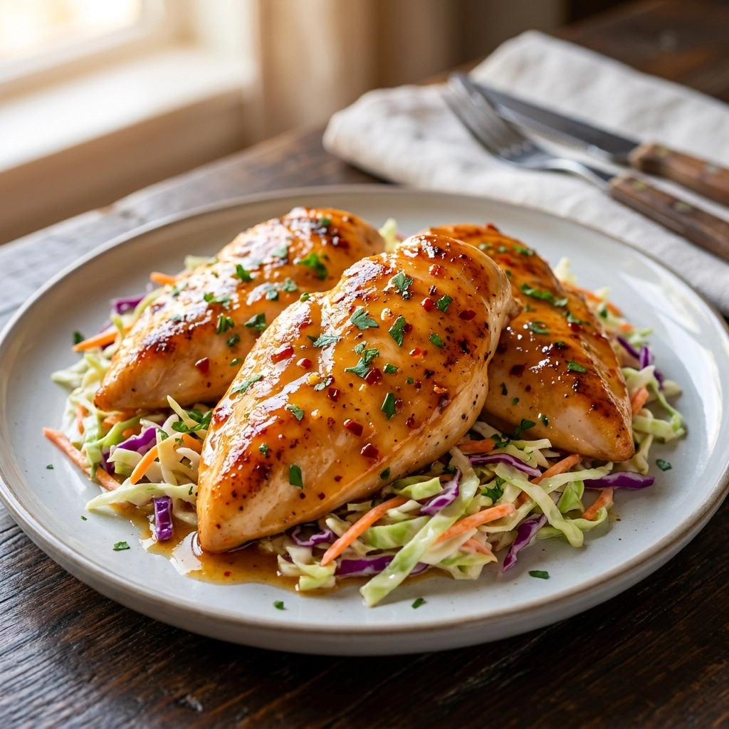 Savory Apple Cider Chicken Recipe – Easy Fall Dinner with Crunchy Slaw | Autumn Meal Idea
