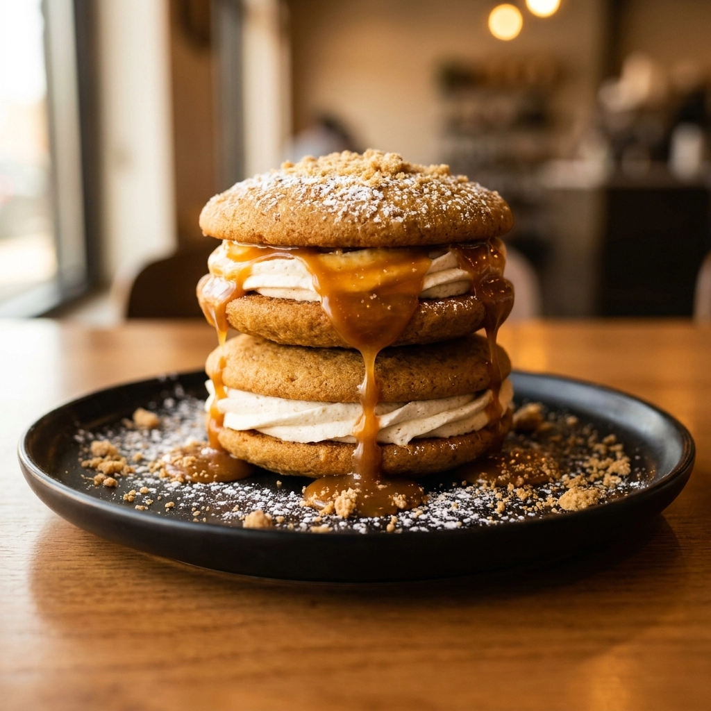 Ultimate Apple Cider Whoopie Pie Cookies with Caramel | Fall Dessert Recipes