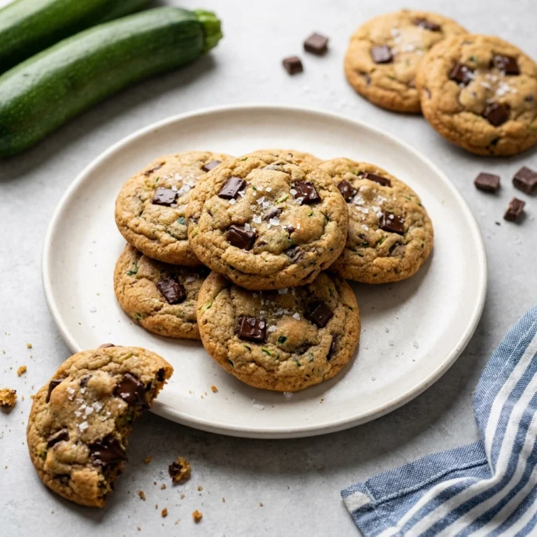 Decadent Zucchini Chocolate Chip Cookies | Healthy Garden Vegetable Dessert