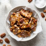 Crunchy Salted Caramel Nut Brittle: A Golden Winter Treat | Easy Homemade Candy Recipe