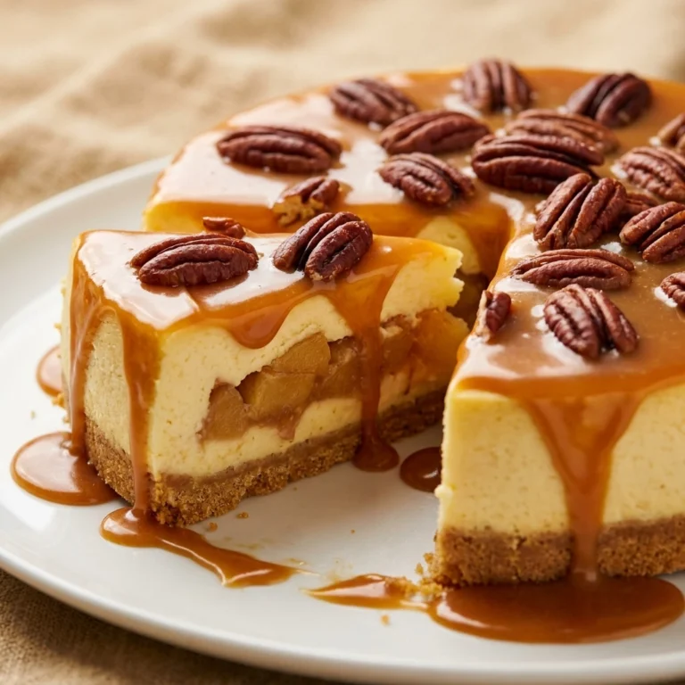 Authentic Swedish Apple Cake with Salted Caramel Drizzle | Easy Fall Dessert