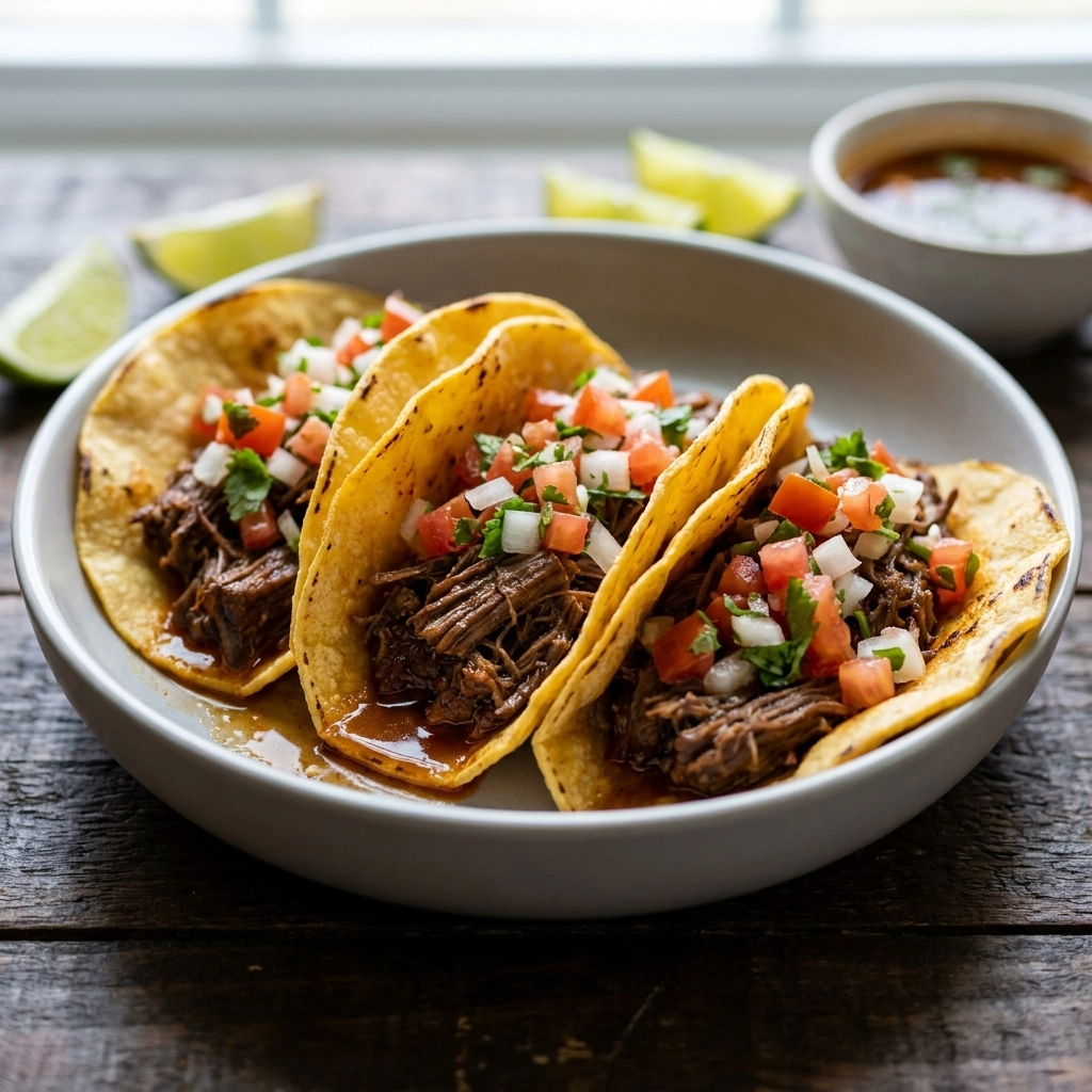 Flavorful Simple Birria Tacos Recipe (Slow Cooker Style) | Easy Slow Cooker Birria