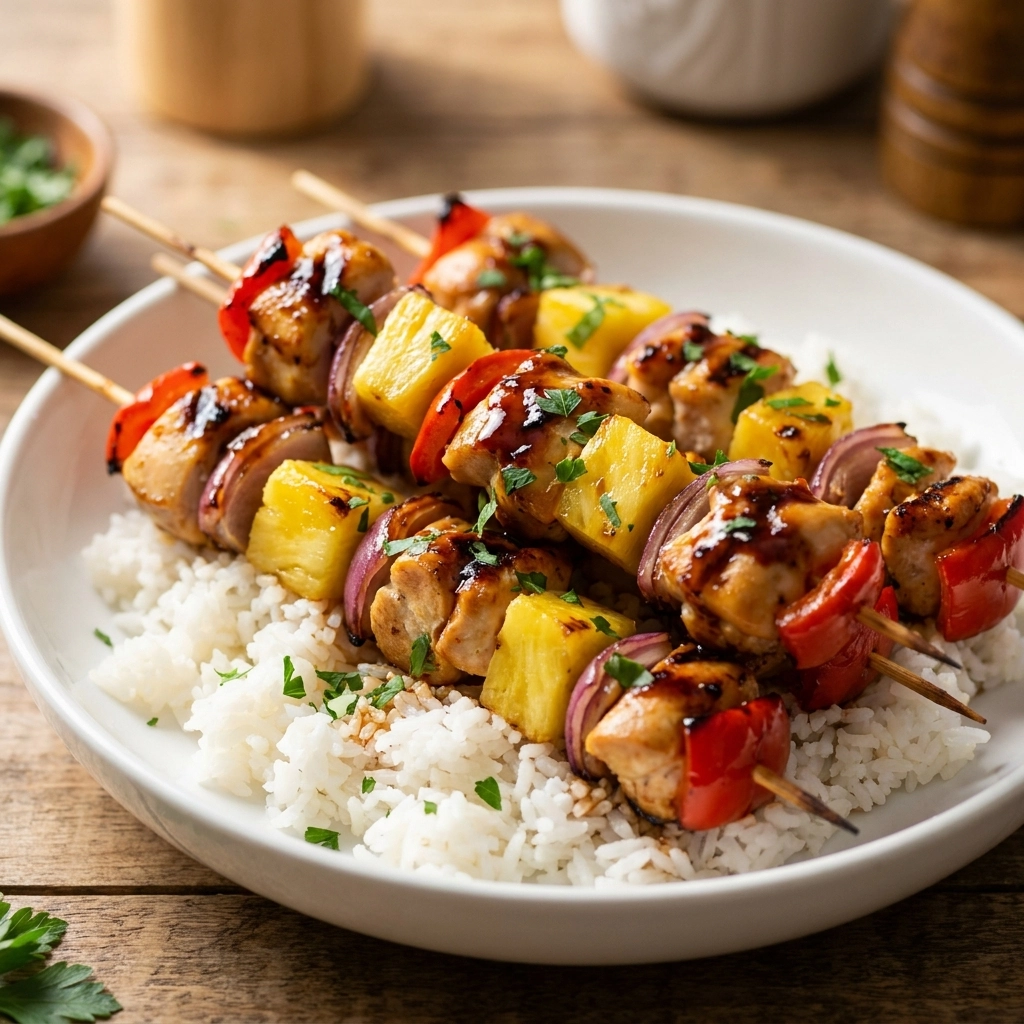 Pineapple Chicken Kabobs: Delight in This Easy Recipe! | Grilled Summer Dinner