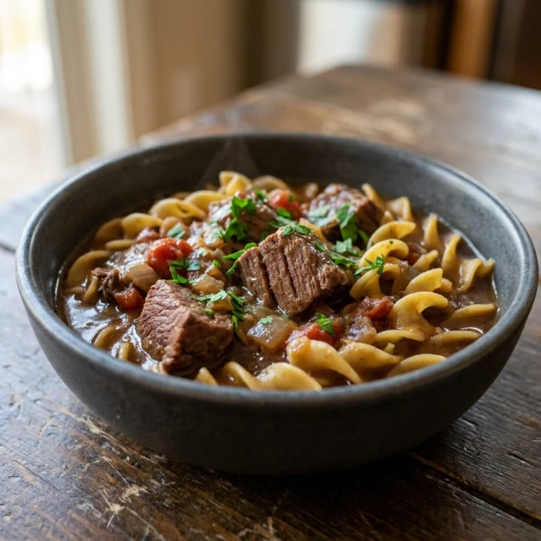 Slow Cooker Beef and Noodles Recipe: Easy Cozy Comfort Food for Family Nights | Crockpot Dinner