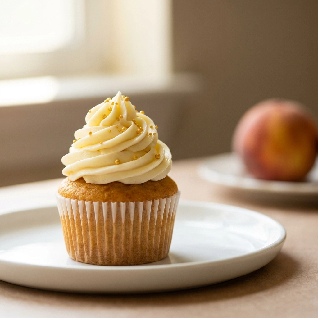 Honey Peach Cream Cheese Cupcakes – Sweet, Fruity, and Lusciously Creamy! | Summer Dessert