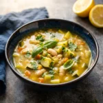 Chunky Zucchini Soup with White Beans: A Cozy Vegan Delight | Healthy Vegan Soup