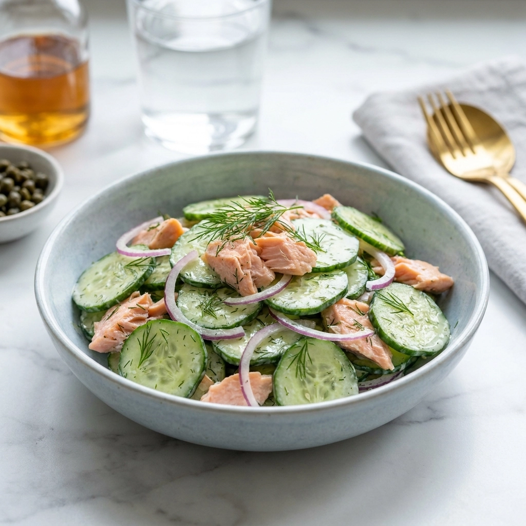 Fresh Salmon Cucumber Salad: A Zesty Summer Adventure | Healthy Omega-3 Lunch Ideas