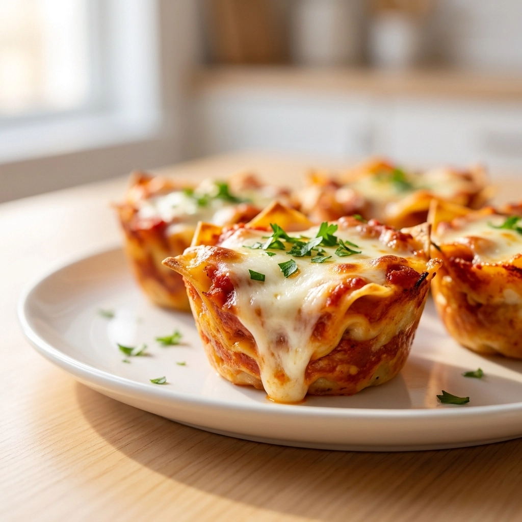Irresistible Mini Lasagna Cups Recipe – Italian Comfort Food | Easy Appetizer Ideas