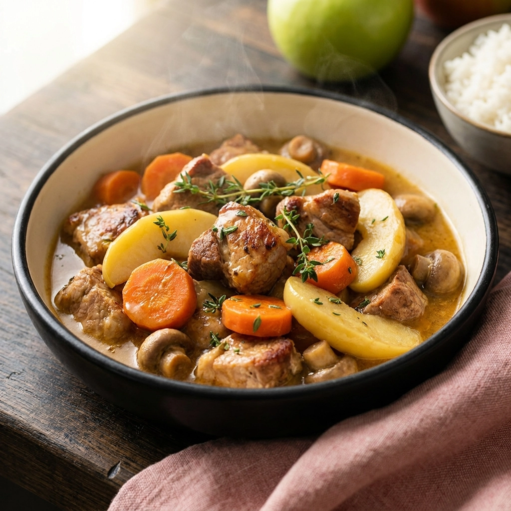 An Exploration of Pork and Apple Casserole | Cozy Autumn Pork Dinner Recipe
