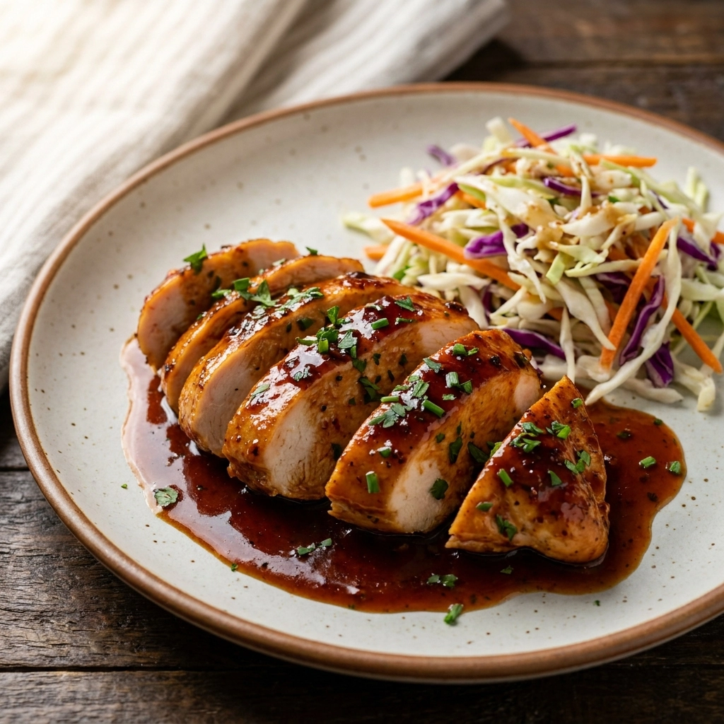 Savory Apple Cider Chicken Recipe – Easy Fall Dinner with Crunchy Slaw | Autumn Meal Idea