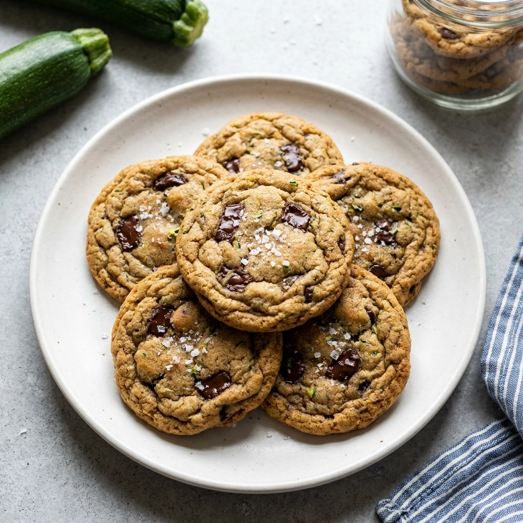 Decadent Zucchini Chocolate Chip Cookies | Healthy Garden Vegetable Dessert