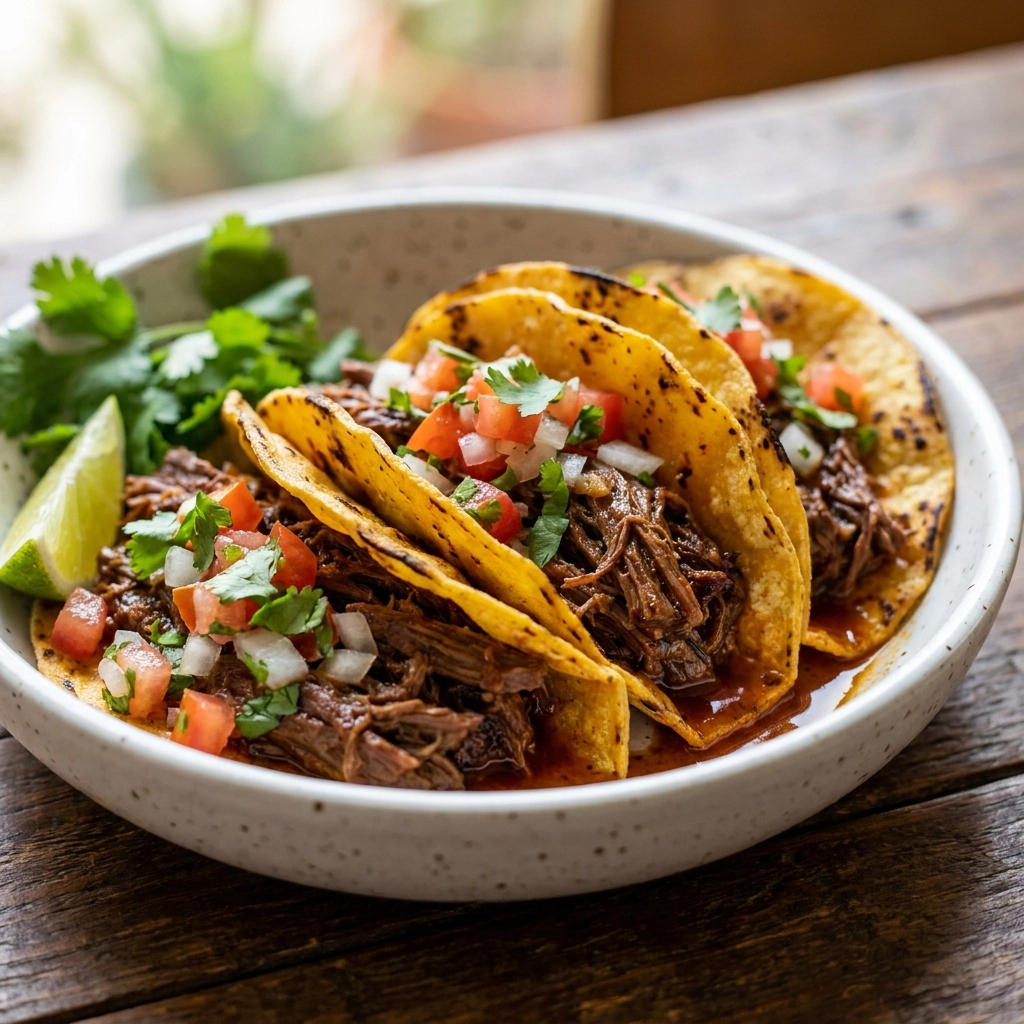 Flavorful Simple Birria Tacos Recipe (Slow Cooker Style) | Easy Slow Cooker Birria